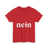 Nein Germany German Eagle T-Shirt - Red