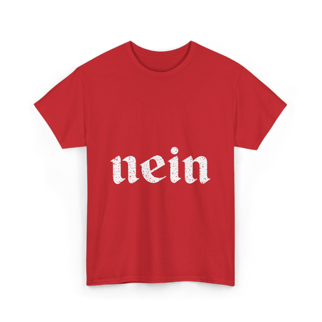 Nein Germany German Eagle T-Shirt - Red