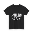 Neuro Love Neurology Stethoscope T-Shirt - Black