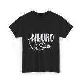 Neuro Love Neurology Stethoscope T-Shirt - Black