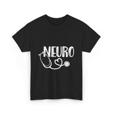 Neuro Love Neurology Stethoscope T-Shirt - Black