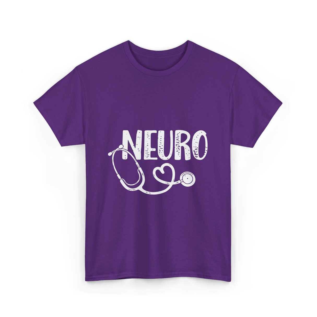 Neuro Love Neurology Stethoscope T-Shirt - Purple