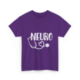 Neuro Love Neurology Stethoscope T-Shirt - Purple