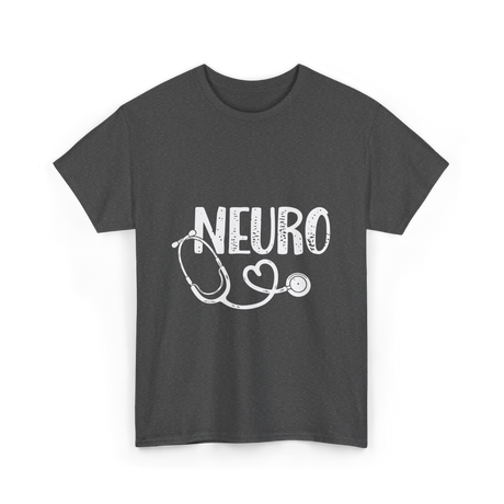 Neuro Love Neurology Stethoscope T-Shirt - Dark Heather