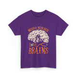 Neuro Nurses Love Brains Neuroscience T-Shirt - Purple