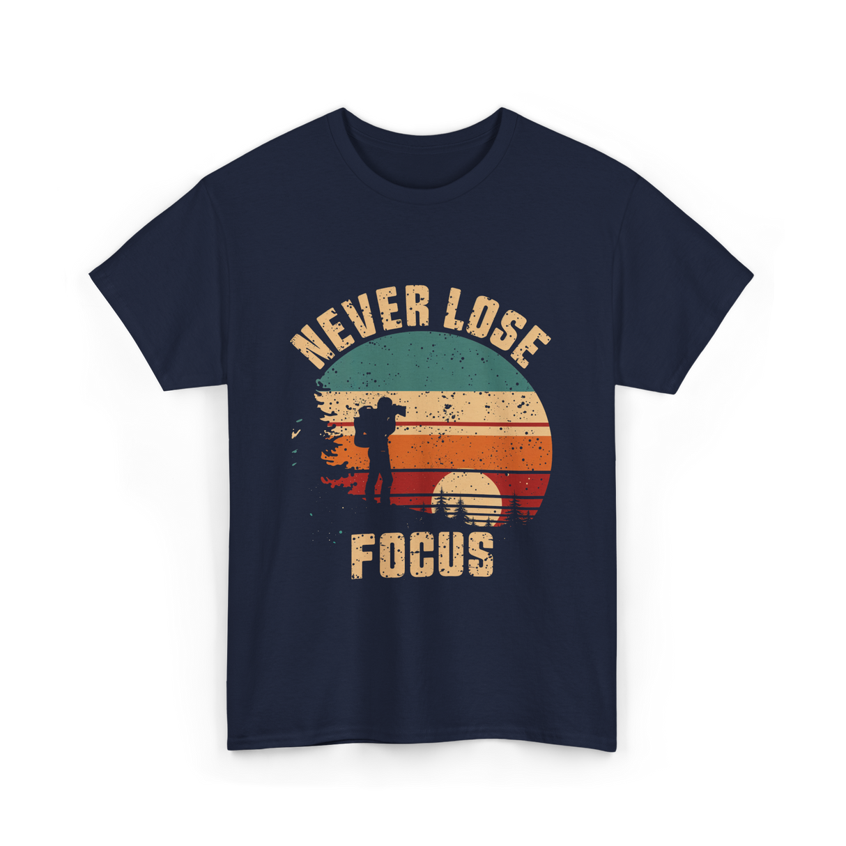 Never Lose Focus Photography T-Shirt - Navy