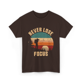 Never Lose Focus Photography T-Shirt - Dark Chocolate