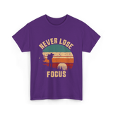 Never Lose Focus Photography T-Shirt - Purple