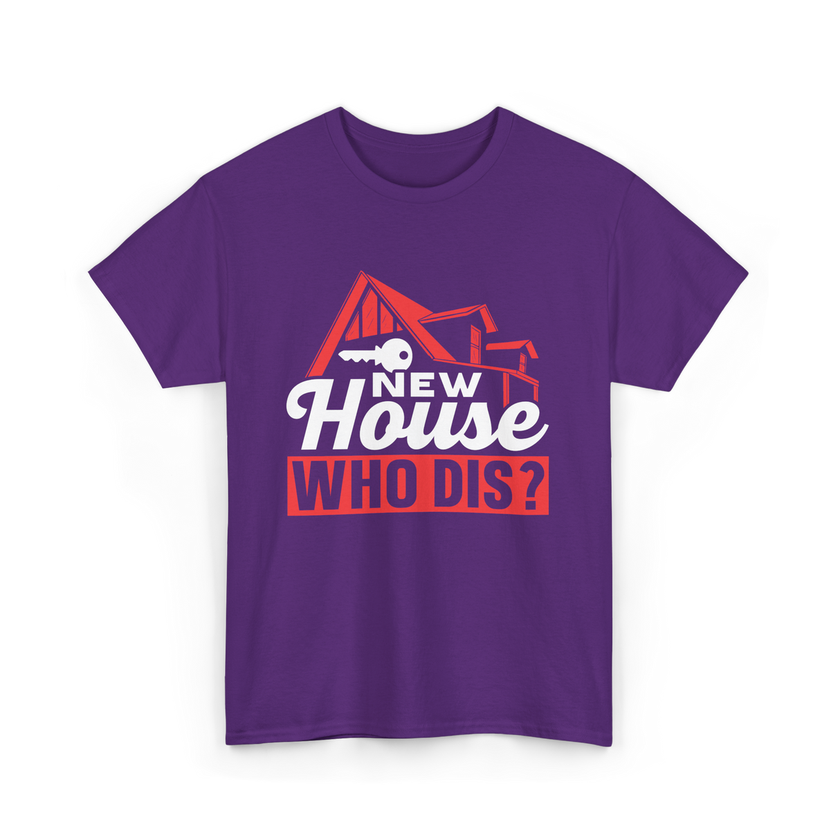 New House Who Dis Homeowner T-Shirt - Purple