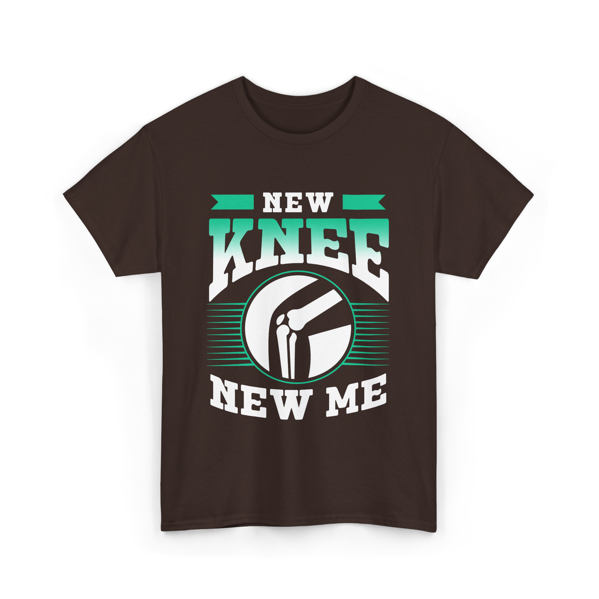 New Knee New Me Knee Surgery T-Shirt - Dark Chocolate