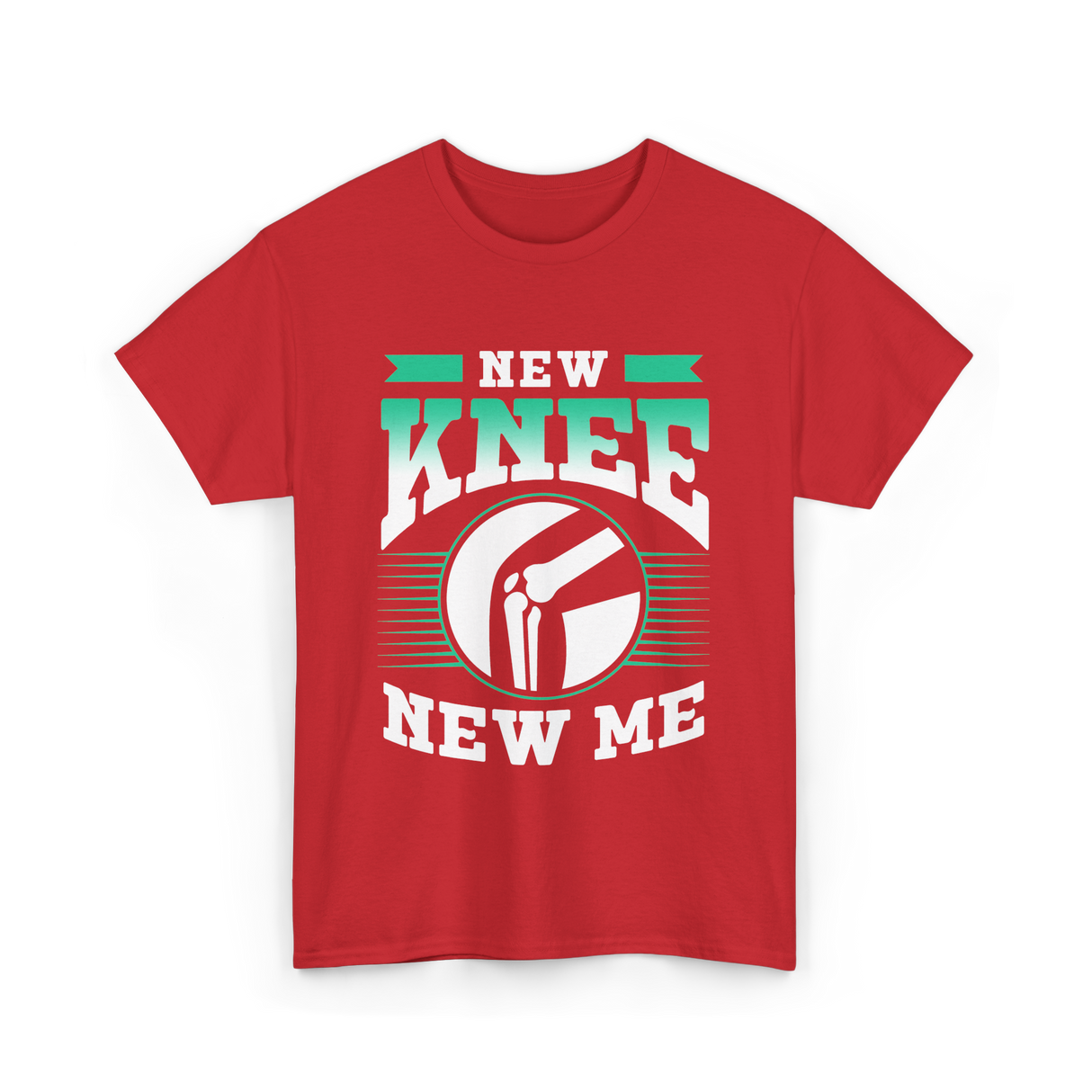 New Knee New Me Knee Surgery T-Shirt - Red