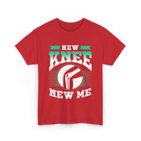 New Knee New Me Knee Surgery T-Shirt - Red