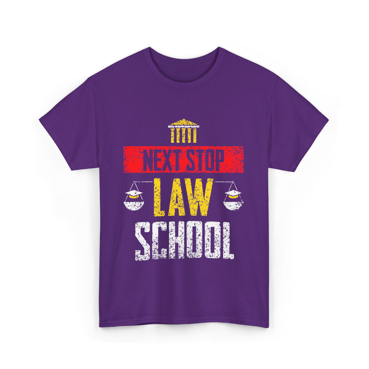 Next Stop Law School Graduate T-Shirt - Purple