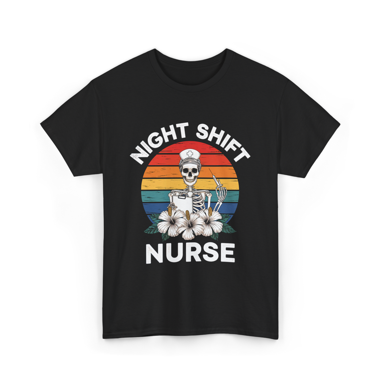 Night Shift Nurse Halloween T-Shirt - Black