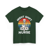 Night Shift Nurse Halloween T-Shirt - Forest Green