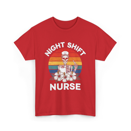 Night Shift Nurse Halloween T-Shirt - Red