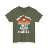 Night Shift Nurse Halloween T-Shirt - Military Green