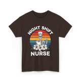 Night Shift Nurse Halloween T-Shirt - Dark Chocolate