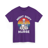 Night Shift Nurse Halloween T-Shirt - Purple