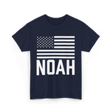 Noah Name Personalized Birthday T-Shirt - Navy