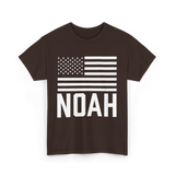 Noah Name Personalized Birthday T-Shirt - Dark Chocolate