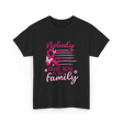 Nobody Fights Alone Family Support T-Shirt - Black