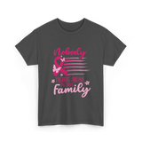 Nobody Fights Alone Family Support T-Shirt - Dark Heather