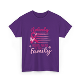 Nobody Fights Alone Family Support T-Shirt - Purple