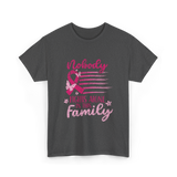 Nobody Fights Alone Family Support T-Shirt - Dark Heather