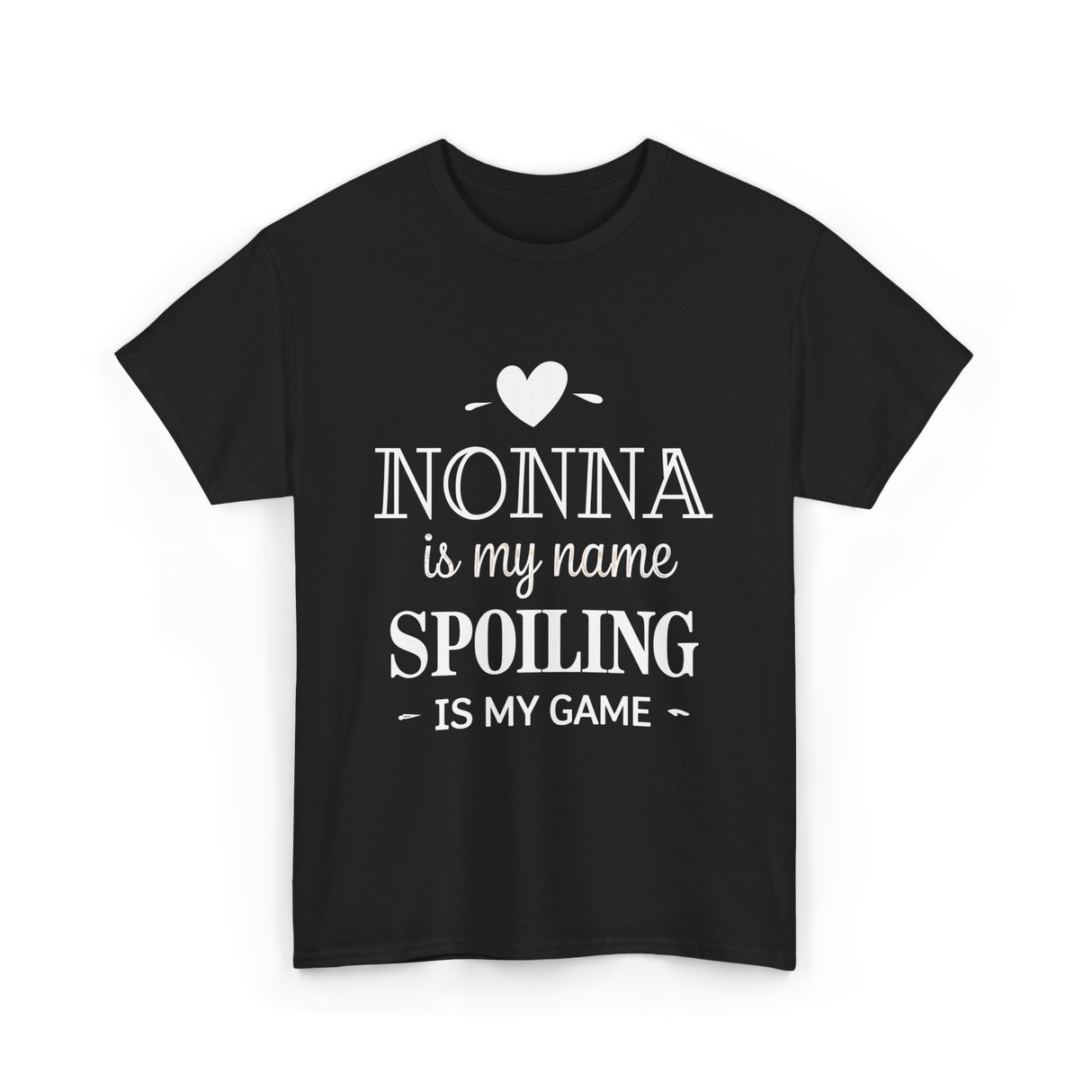 Nonna Is My Name Spoiling T-Shirt - Black