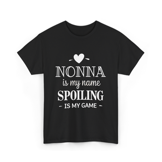 Nonna Is My Name Spoiling T-Shirt - Black