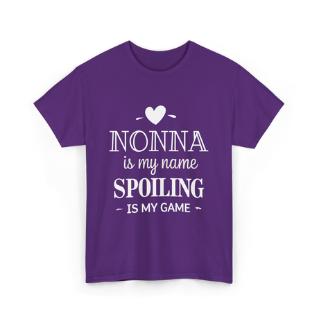 Nonna Is My Name Spoiling T-Shirt - Purple