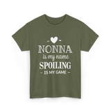 Nonna Is My Name Spoiling T-Shirt - Military Green