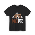 Nope Beagle Dog Lover T-Shirt - Black