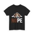 Nope Beagle Dog Owners T-Shirt - Black