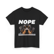 Nope Rottweiler Dog T-Shirt - Black