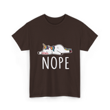 Nope Unicorn T-Shirt - Dark Chocolate