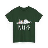 Nope Unicorn T-Shirt - Forest Green