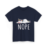 Nope Unicorn T-Shirt - Navy