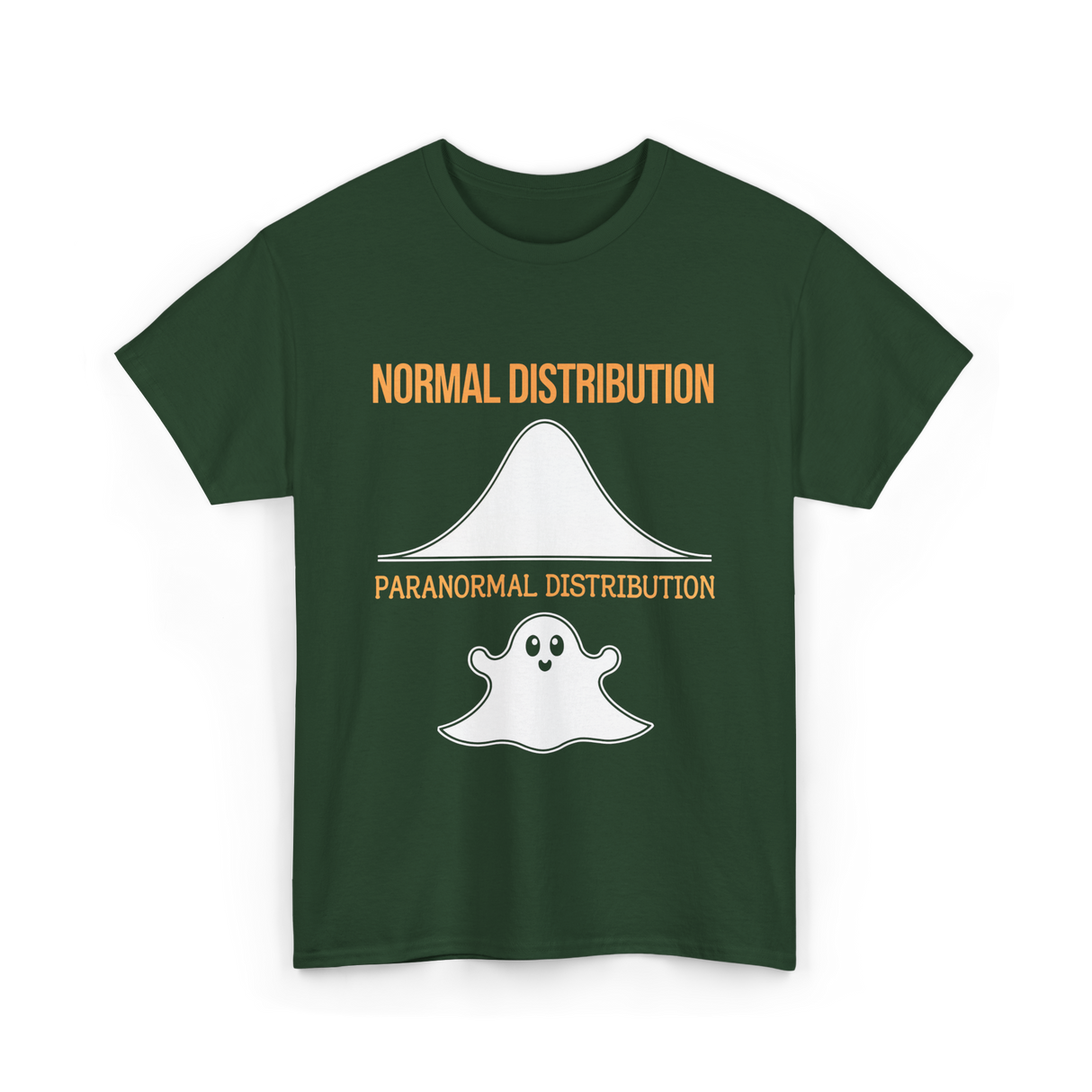 Normal Distribution Paranormal Distribution T-Shirt - Forest Green