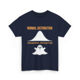 Normal Distribution Paranormal Distribution T-Shirt - Navy