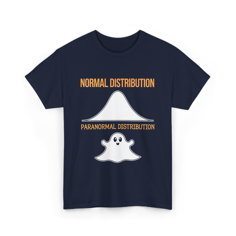 Normal Distribution Paranormal Distribution T-Shirt - Navy