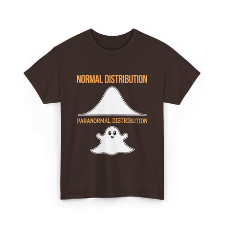 Normal Distribution Paranormal Distribution T-Shirt - Dark Chocolate