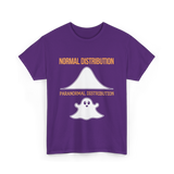 Normal Distribution Paranormal Distribution T-Shirt - Purple