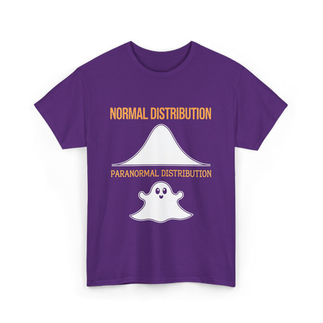 Normal Distribution Paranormal Distribution T-Shirt - Purple