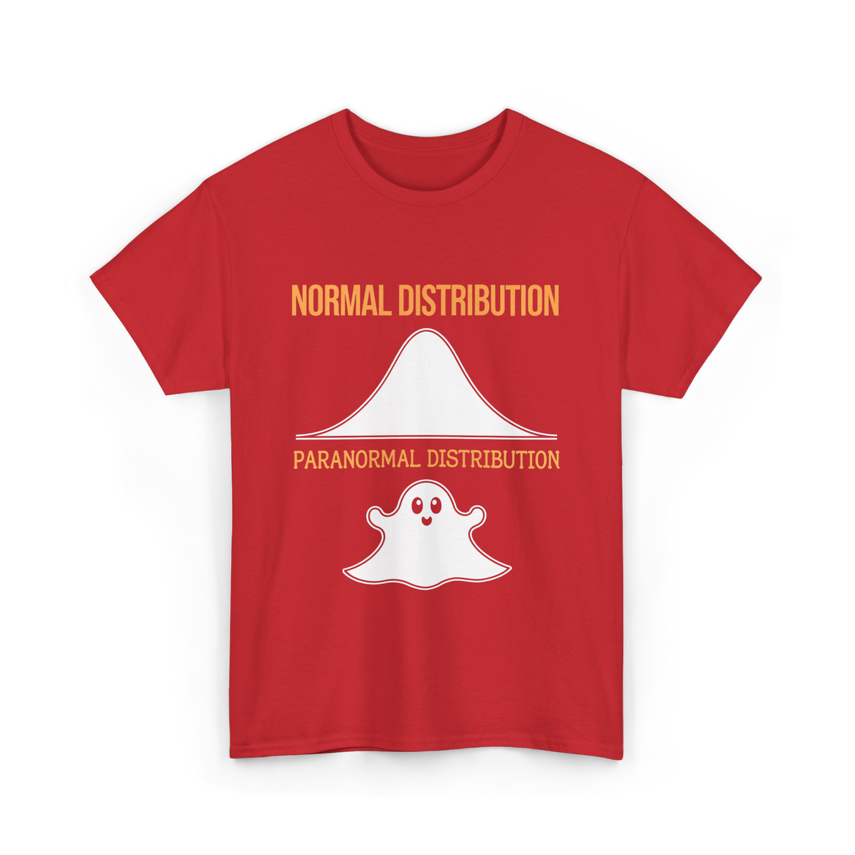 Normal Distribution Paranormal Distribution T-Shirt - Red