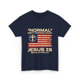 Normal Isn't Coming Back Jesus T-Shirt - Navy