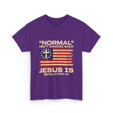 Normal Isn't Coming Back Jesus T-Shirt - Purple