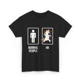 Normal People HR Unicorn T-Shirt - Black