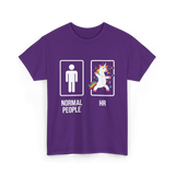 Normal People HR Unicorn T-Shirt - Purple